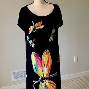 Muveli Collection Butterfly Print Dress